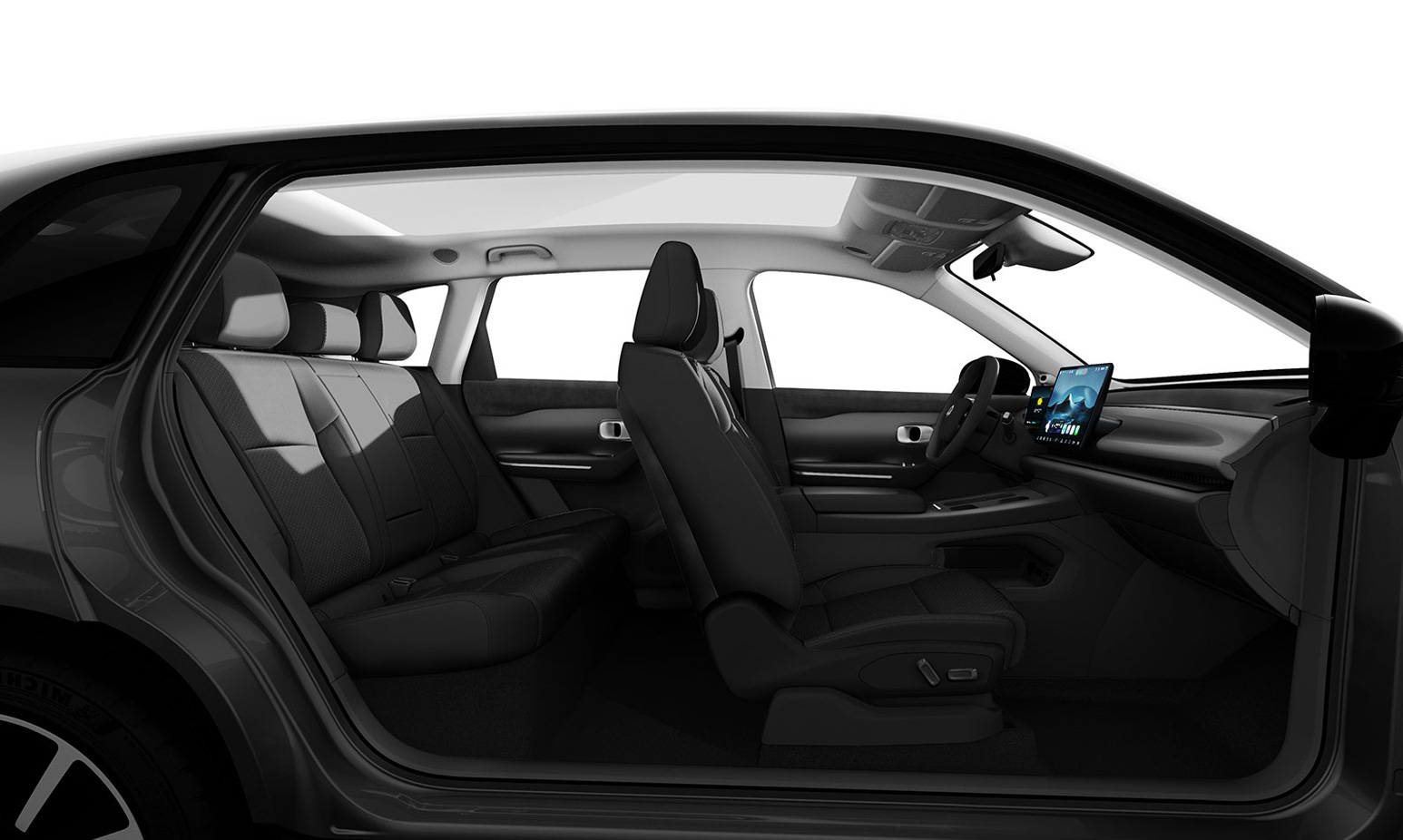 Leapmotor C10 - Černý interiér